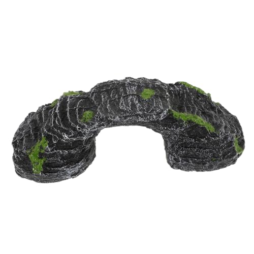 PENIKOKO カメ用バスキングプラットフォーム 大型対応 水槽用アクセサリー 爬虫類テラリウム シェルター兼用 リアル岩造り 隠れ家付き 水棲ガメ ハコガメ 陸ガメ対応