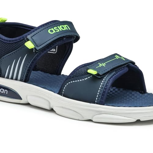Image of ASIAN Mens Virat-02 Casual Sandals With Adjustable Velcro Closure For Easy Wear With Flexible Fitting And Trendy And Stylish Looks With Unique Sole Design | Ideal For Everyday Use For Boys