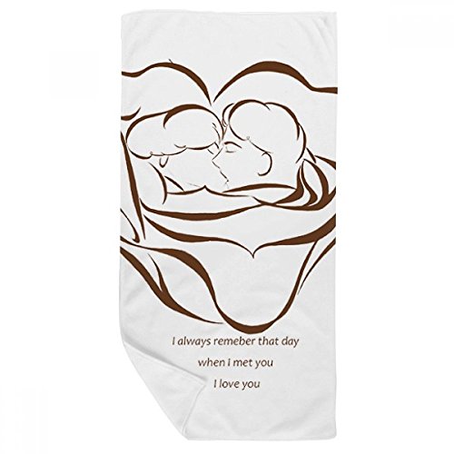 Gant de toilette serviette de bain rose doux 35x70cm pour peaux sensibles - 2