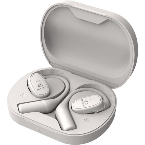 CHISANA Wireless Earbuds, Bluetooth Headphones Extreme Subwoofer Bass,Bluetooth Earbuds for Stable Connection,Instant Pairing and Dual Microphones,Suitable for Workout, Running, Gym (White2)