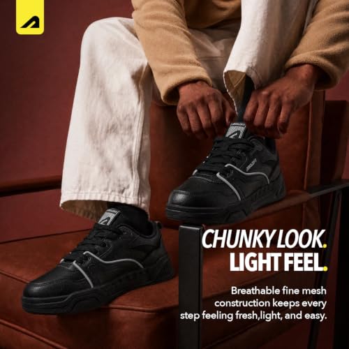 Image of Boldfit Shoes for Man Stylish Sneakers for Man Chunky Street Style Casual Lace Up Shoes for Men Comfortable Sneakers for Boys Lightweight Casual Sneaker Shoe for Men
