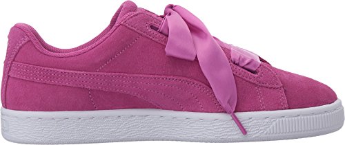 Image of PUMA Kids Girls Suede Heart Lace Up Sneakers Shoes Casual