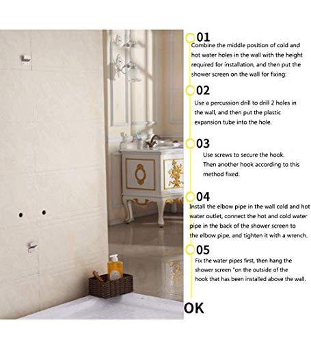 Columna de ducha moderna para baño de acero inoxidable con mango, ducha de mano, surtidor de bañera y sistema de masaje, acabado cromado miniatura 7