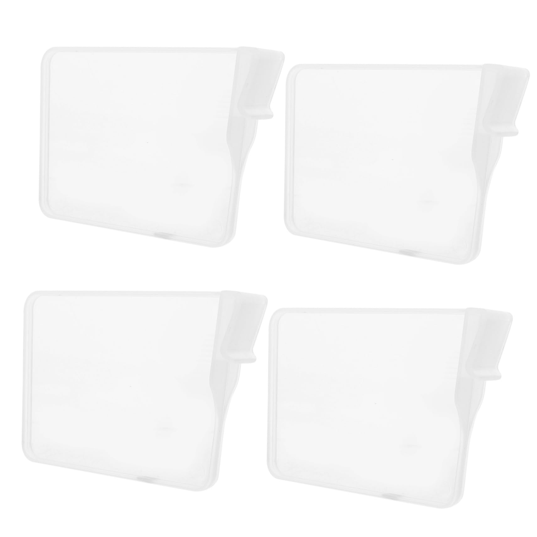 CHILDWEET 8pcs Adjustable Transparent Shelf Divider Plastic Shelf Separator for Neat Organization Kitchen Cabinets for Towels Dishes and Spice Jars