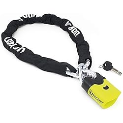 Cadena Cementada Para Bicicleta Urban Security U4K120 Cadena Antirrobo Moto candado Nivel 11, Acero Cementado, ø10, 120 cm