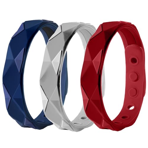 Antistatisches Armband, antistatisch, Handgelenkschlaufe, beseitigt statische Silikon-Armbänder, beseitigt statische Körper, zur Verbesserung des Schlafes, Unisex-Handgelenkschlaufe, 3 Packungen
