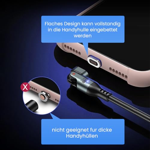 Image of Verilux 240W USB C Cable Flexible Magnetic Type C Connector Design Fast Charging C Male to C Male Cable Support Data Transfer Universal 5.9ft USB Cable for Phone, Tablet