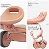 UBRAVOO Baby Tricycle, Foldable Toddler Trike with Pedals, Cool Lights, Durable Wheels and Comfortable Seat, Baby First Walker Trike for 1-5 Years Old Girls, Boys (Pink-black) #2