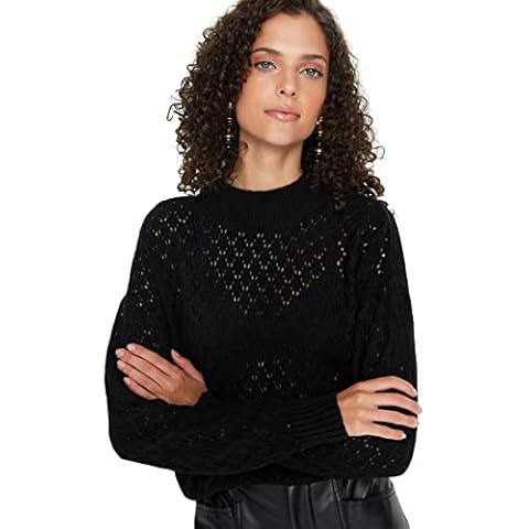 Pull Ajouré Trendyol Noir Cover