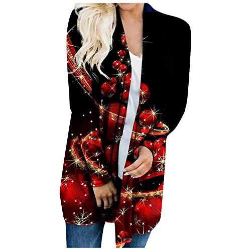 Weihnachtsgeschenke Fleecejacke Damen Winterjacke Trend 2022 Weihnachten...