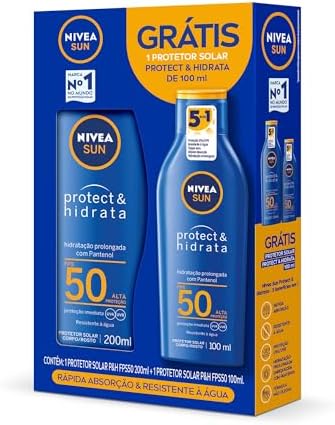 NIVEA Kit SUN Protetor Solar Protect & Hidrata FPS50 200ml + Prot...