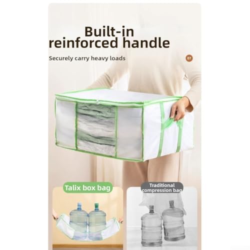 Boîte de rangement avec sac compression vêtements pliable M - 7