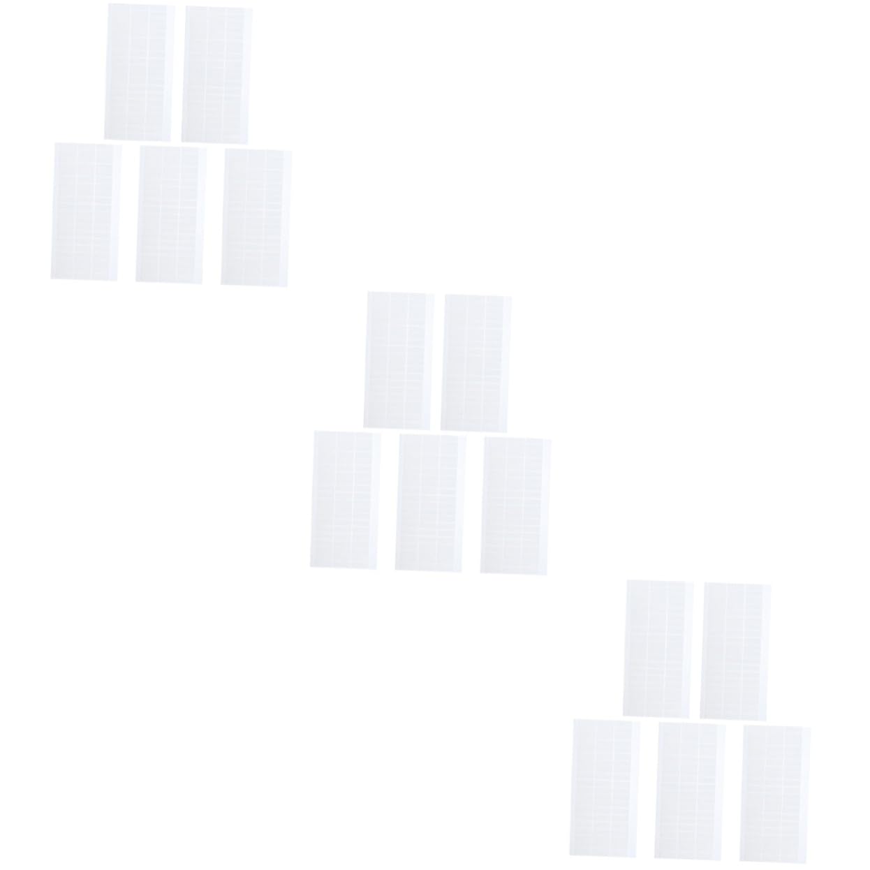 NUOBESTY 15 Fogli Nastro Biadesivo in Schiuma Nastro Rimovibile Nastro Per Moquette Biadesivo Cuscinetti in Schiuma a Doppia Faccia Cassettiera Nastro Bianco Eva 3d Bianca Spugna Forniture