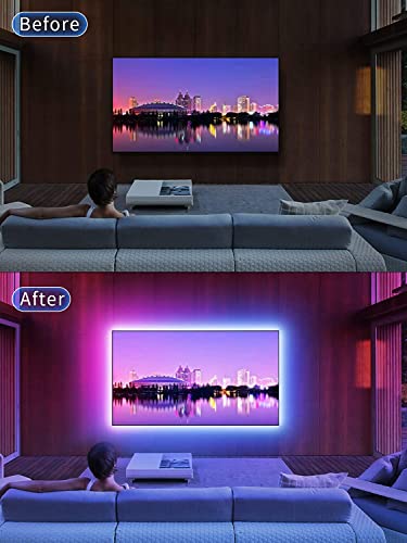 Image of GIPOYENT RGB LED Strip Lights 5 Meter 300 LEDs | Waterproof LED Strip Light with Bluetooth App & 42 Key IR Remote | Multicolor Strip Lights for Home Decoration & Bedroom
