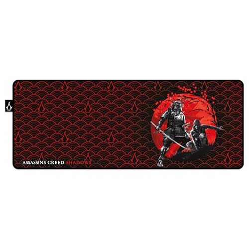 Tapis de souris XL Assassin's Creed Shadows pour grand bureau gaming