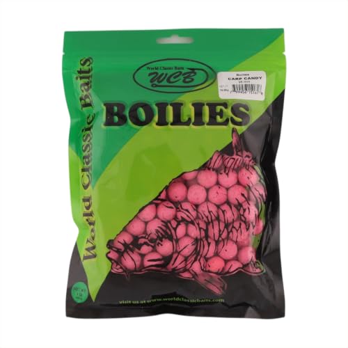 WCB Carp Baits High Protein Boilies 16 mm 1 lb Bag - Carp Fishing Bait - Ideal for Carp Fishing...
