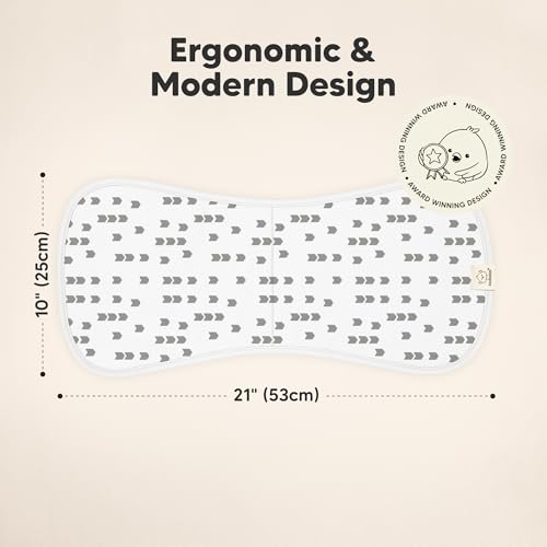 Image of Organic Burp Cloths Baby Boy & Girl - 5-Pack Super Absorbent Cotton Burping Cloths for Babies, Soft & Plush Newborn Spit Up Rags, Infant Towels for Milk Spit Up, Unisex, Large 21 inch x 10 inch (Crossroads)