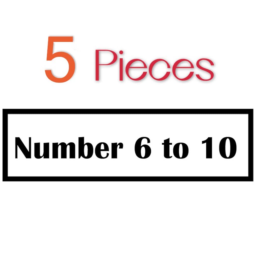 5 szt. stal nierdzewna stół do jadalni podwójne boczne cyfry metalowy znak biurka, do restauracji, kawiarni, baru, zarezerwowana karta siedziska (numer 1 do 10,8 cm x 12 cm)