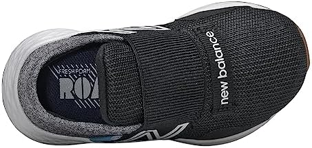 New Balance baby boys Fresh Foam Roav V1 Slip-on Sneaker, Black/Light Aluminum, 9.5 Toddler US | Image 4