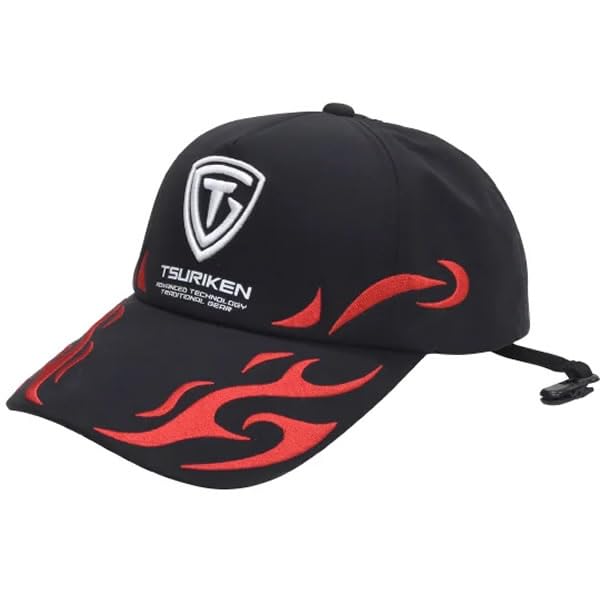 Amazon | 釣研(TSURIKEN) フィッシングキャップ TC213 ブラック