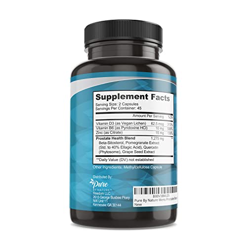 image for Pure By Nature Beta Sitosterol Supplement, Prostate Support Capsules f
