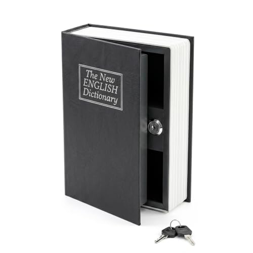 SB-8803 Kitap Görünümlü Para Kasası, Anahtarlı Gizli Saklama Kutusu Gri