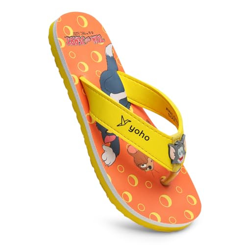 Image of YOHO Slippers for Kids|Comfortable and Lightweight FlipFlop|WB Cartoon & Comic Characters: Batman, Superman, PPG, Tom & Jerry, Scooby Do and We Bare Bears Footwear for Girls & Boys
