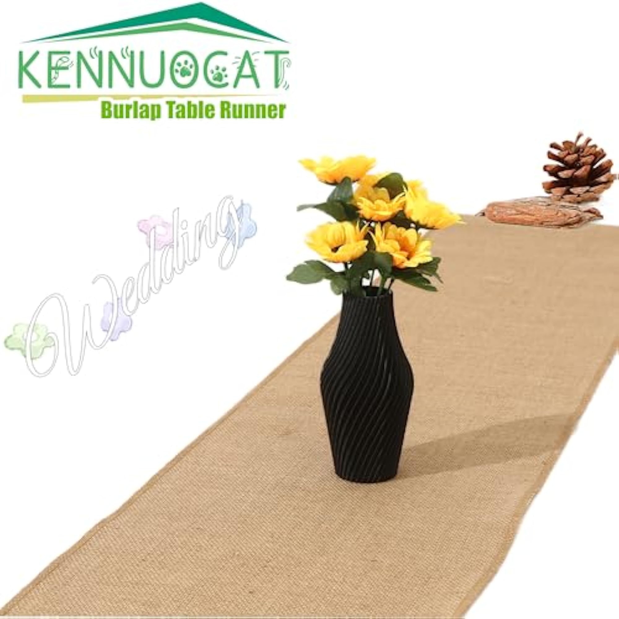 Burlap Table Runners, Eco-Friendly Jute Fabric Roll