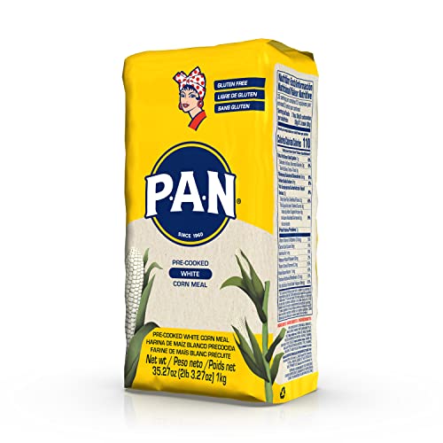 P.a.n. White Corn Meal – Pre-Cooked Gluten Free And Kosher Flour For Arepas (2.2 Lb / Pack Of 3) #TOP1