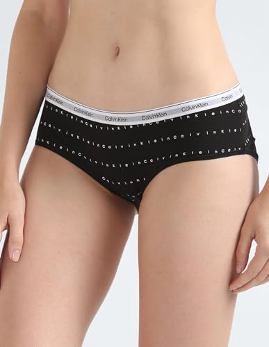 Image of Calvin Klein Underwear Black Solid Mid Rise Hipster