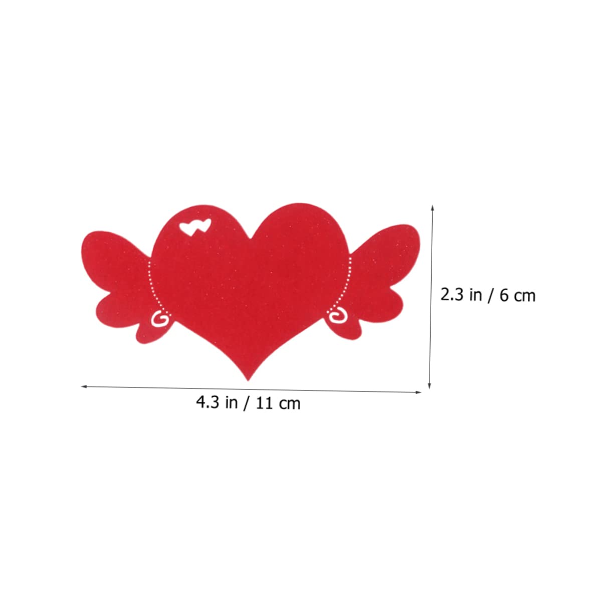 NUOBESTY 300stücke Herzförmige Wunschkarten Multifunktionale Rote Karten Für Hochzeiten Valentinstag Kreative Bastelprojekte Und Persönliche Botschaften