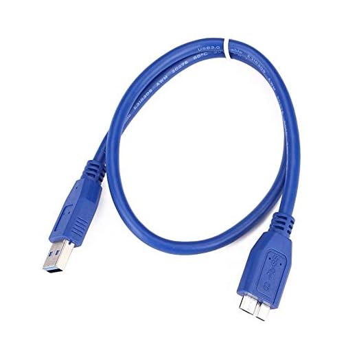 Cable Usb 3.0 A A Micro B Para Unidad De Disco Duro Externo Wd Seagate El Cable Micro Usb En Azul 1 Metro - Azul