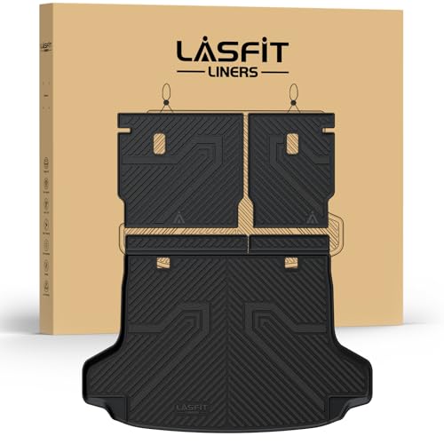 Image of LASFIT Cargo Mat Mat for Honda HRV 2023-2027 & for Acura ADX 2025-2026 | Full Surround TPE Mats, Tall Walls, 3D Custom Fit, Non-Slip, Easy Clean, Tool-Free Install, Vehicle-Specific Accessories