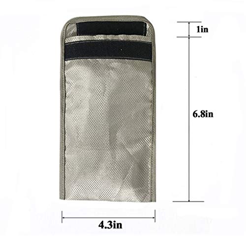 Egclj Security Pouch Faraday Bag Anti-Radiation Cell Phone Sleeve Signal Block Pouch Shield Emf 5G Protection Rf Gps Rfid Privacy Case Covers Smartphone Electronic Devices Anti-Tracking Wallet thumb #2