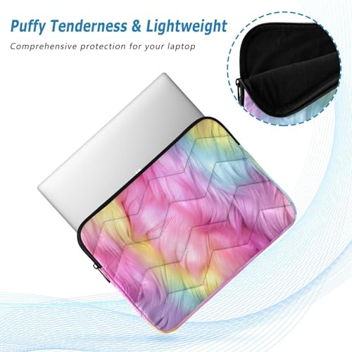 Funda para laptop 13-14 pulgadas impermeable con textura peluda miniatura 5