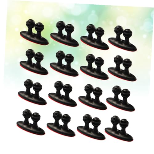 16 piezas de sujetacables para cargador clips para cables debajo del escritorio gestión de cables clips de unión miniatura 7