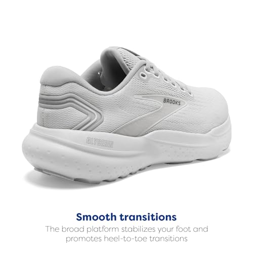 Brooks Women’s Glycerin 21 Neutral Running Shoe - White/White/Grey - 11 Medium