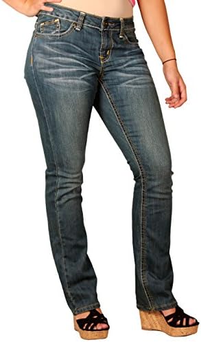 Zana Di Womens Junior Plus Boot-Cut Fashion Jeans_4