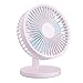 Ventilatore da scrivania Batteria USB Ventilatore da scrivania Portatile Piccolo da 7 Pollici per Studio del dormitorio della Camera da Letto dell'ufficio Domestico (Colore : Bianco)
