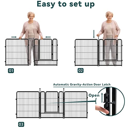 FXW Rollick Dog Playpen, 24"/32"/40"/45"/50" Height for Multiple Sizes of Dog, Designed for Camping, Yard… - Image 5