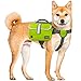 PetAmi Dog Backpack for Medium Large Dogs, Dog Saddle Bag for Dogs to Wear, Harness Saddlebag with Reflective Safety Side Pockets for Hiking, Camping, Vest Dog Pack for Travel (Green, Medium)