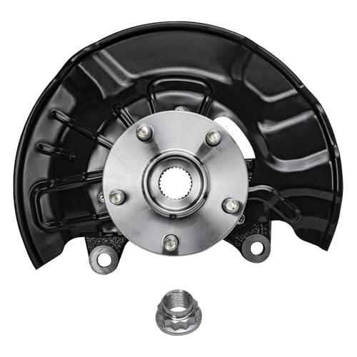 Image of Detroit Axle - Front Left Steering Knuckle for 09-18 Toyota Corolla, 09-14 Matrix, 2009 2010 2011 2012 2013 2014 Steering Knuckle & Wheel Bearing Hub Assembly Replacement