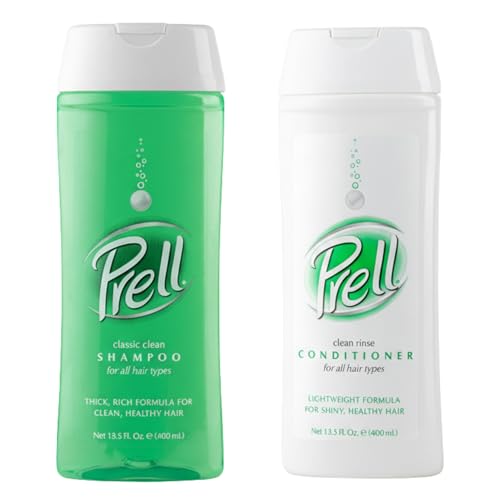 Prell 2-in-1 Shampoo & Conditioner – Classic Clean Deep Cleansing & Lightweight Conditioning for Shiny Healthy Hair | 13.5 oz