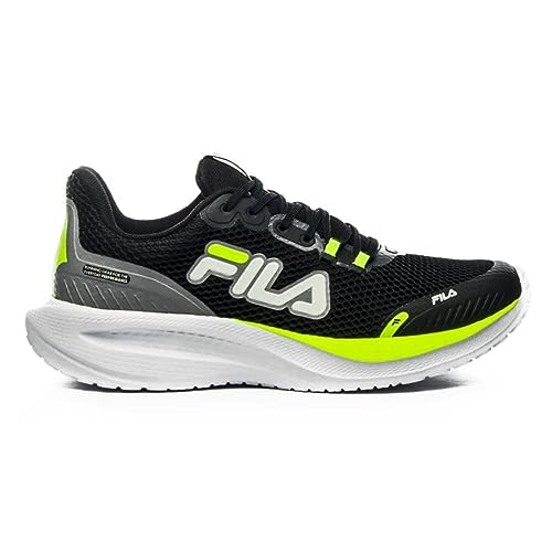 Tenis Fila Athlon, Masculino, Preto/Cinza/Limao, 39