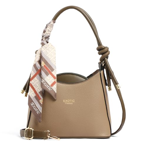 Image of EXOTIC Elara Knot Hobo Shoulder Bag for Women | Textured PU Leather | Detachable Sling Strap | Stylish Everyday Purse