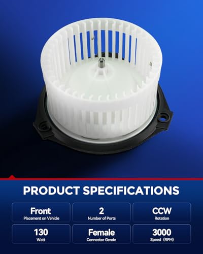 Image of KAX AC Blower Motor Compatible with Buick Century 1997-2005, Corvette Regal 1997-2004, Chevrolet Impala Monte Carlo 2000-2003, Grand Prix 1997-2003 - HVAC Heater Blower Motor Replaces# 35002,700073