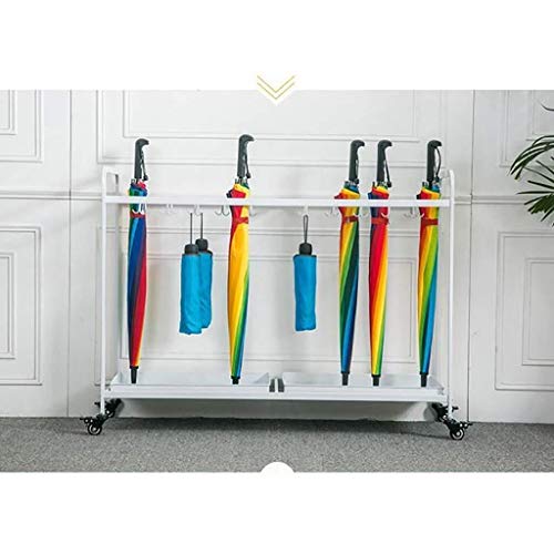 Support de rangement pour parapluie en métal noir robuste de qualité supérieure - 3