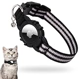 FEEYAR AirTag Cat Collar,Integrated Apple Air Tag Cat Collar, Reflective GPS Cat Collar with AirTag