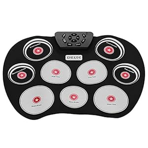Elektronisch Drumstel Elektronische drumset, 7-zijdig USB -Verzorgde pedalen, kinderpercussie pad voor Kinderen en…