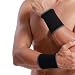 Produktbild NEOtech Care Handgelenkbandage - elastisches und atmungsaktives Strickgewebe für Tennis, Fitnessstudio, Sport (Schwarz, 1 Paar, Größe S)